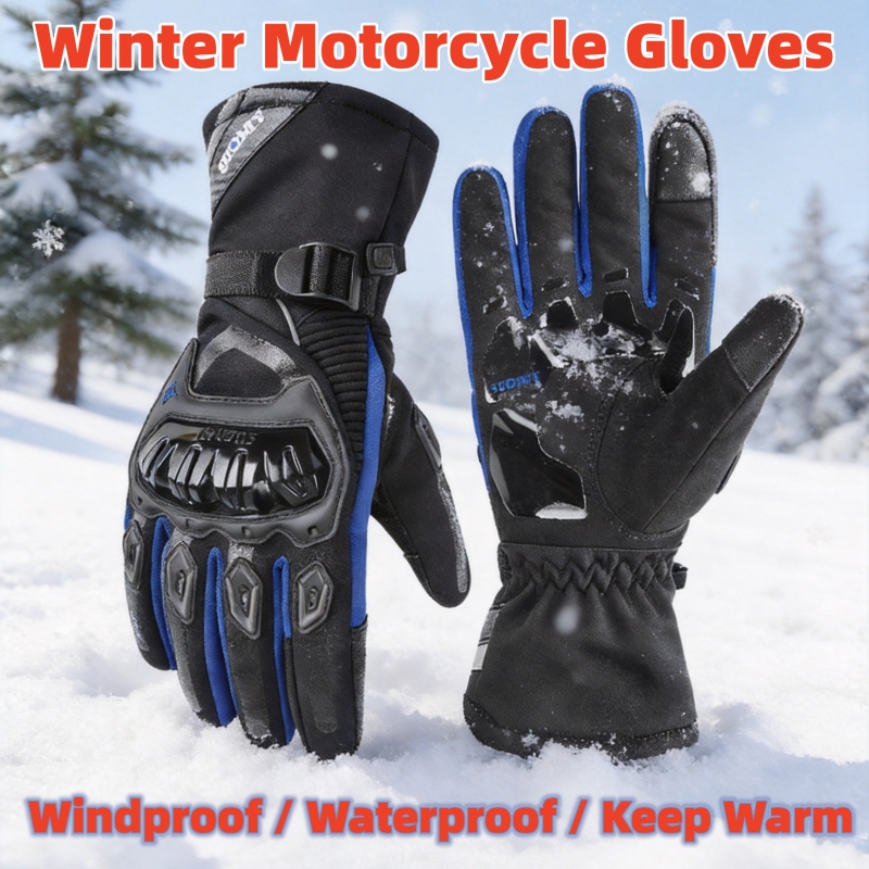 Xs Motorcycle Gear - 겨울 따뜻한 오토바이 장갑 남여 공용