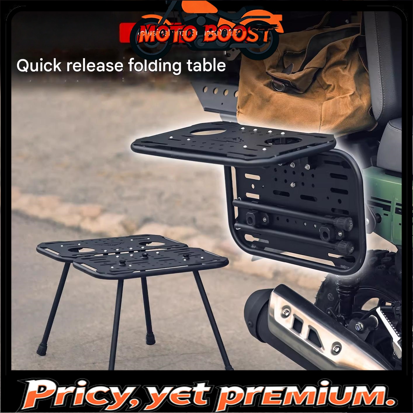 Motorcycle Gear Rack - 혼다 스퀘어X125 퀵 릴리스 리어 러기지