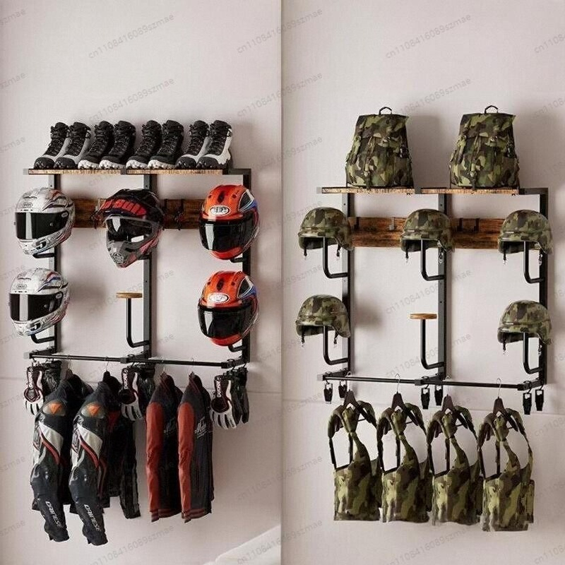벽걸이형 헬멧 랙, 라이딩 용품 다용도 보관함, 오토바 - Motorcycle Gear Rack 리뷰 및 가격