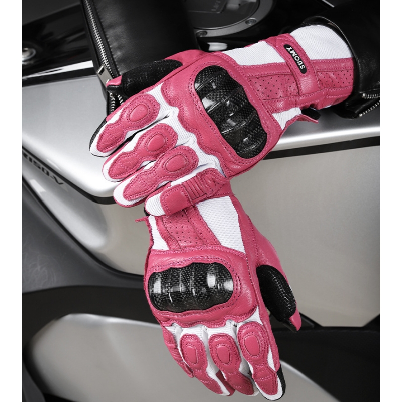 수오미 빈티지 가죽 오토바이 장갑 핑크색 미끄럼 방지  - Xs Motorcycle Gear 리뷰 및 가격