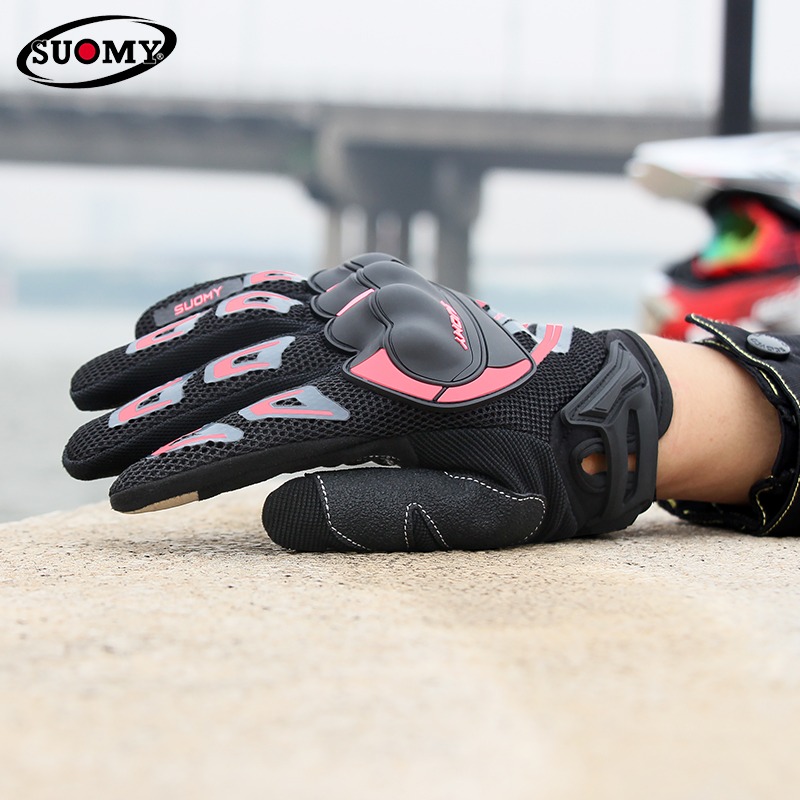 SUOMY 통기성 레이싱 오토바이 장갑 핑크 풀핑거 미 - Xs Motorcycle Gear 리뷰 및 가격